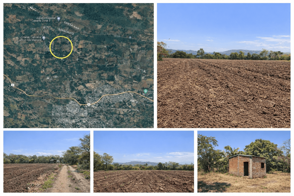 Terreno agrícola en venta Cantón Los Mangos Sonsonate - foto 1