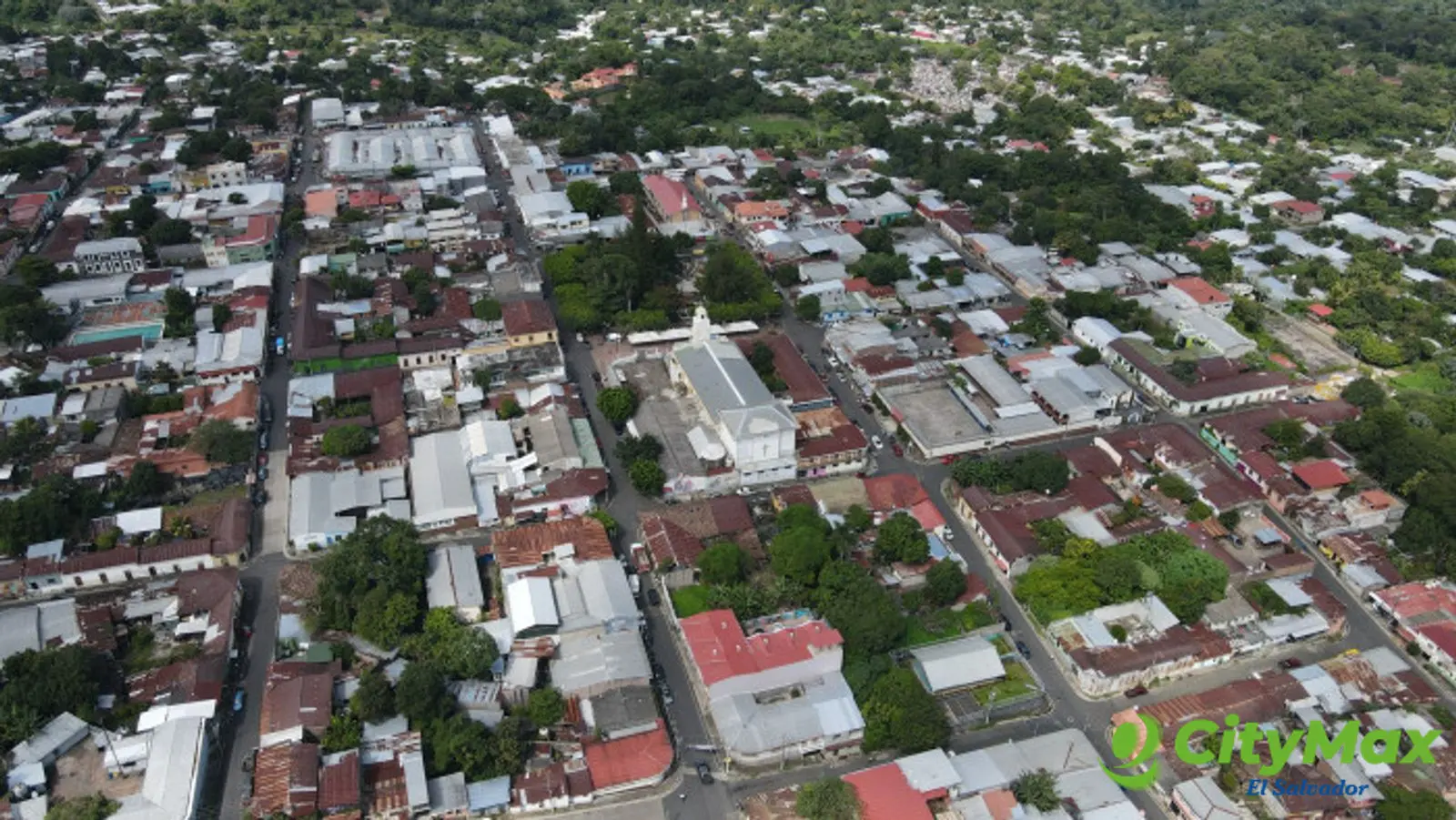 Hotel en venta Berlín Usulután oportunidad de inversión - Vista area de Berlín