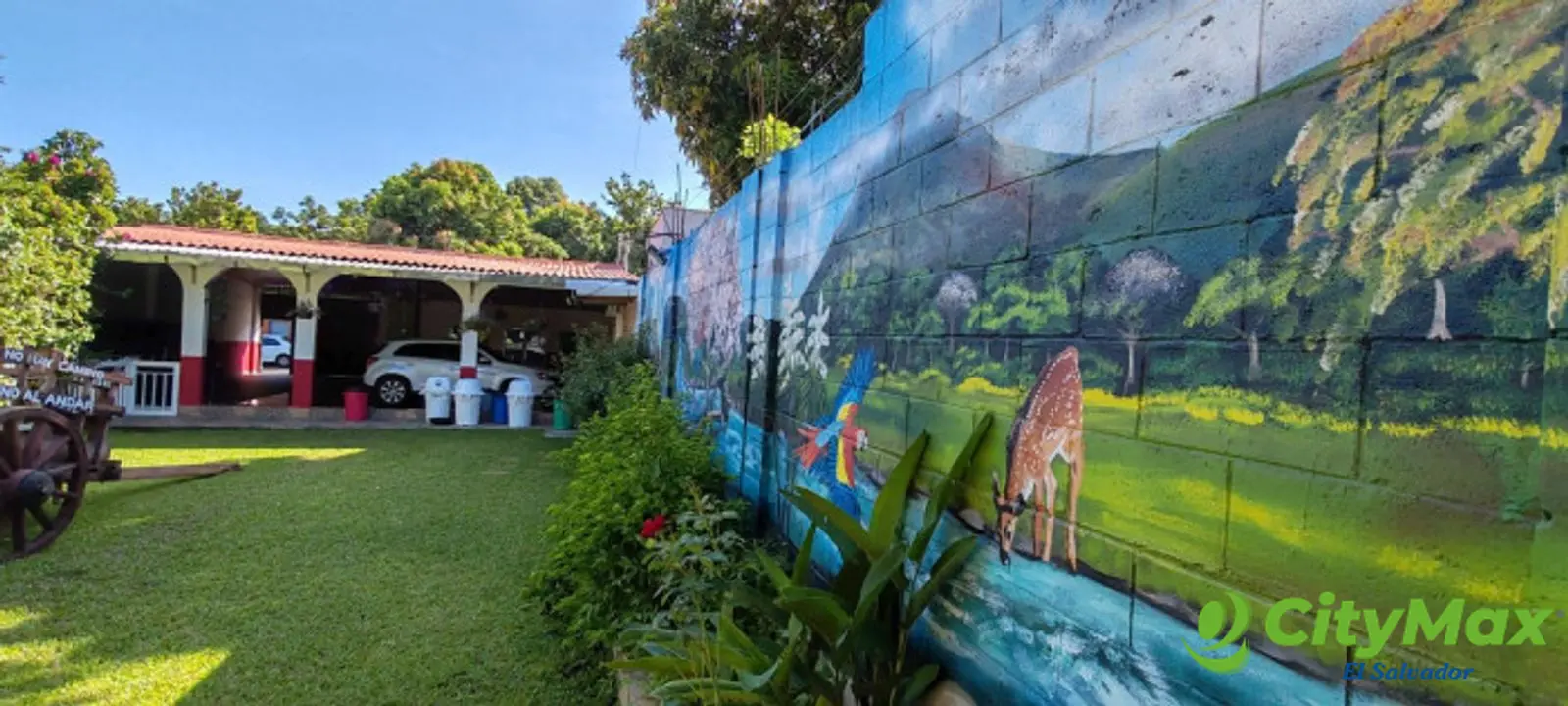 Salón para eventos con ingresos de más de 1200 x mes - Mural en jardín